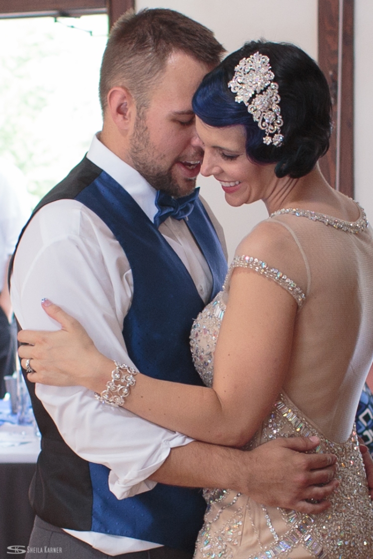 Louviers Village Clubhouse wedding. Sheila Karner Photography. First dance.